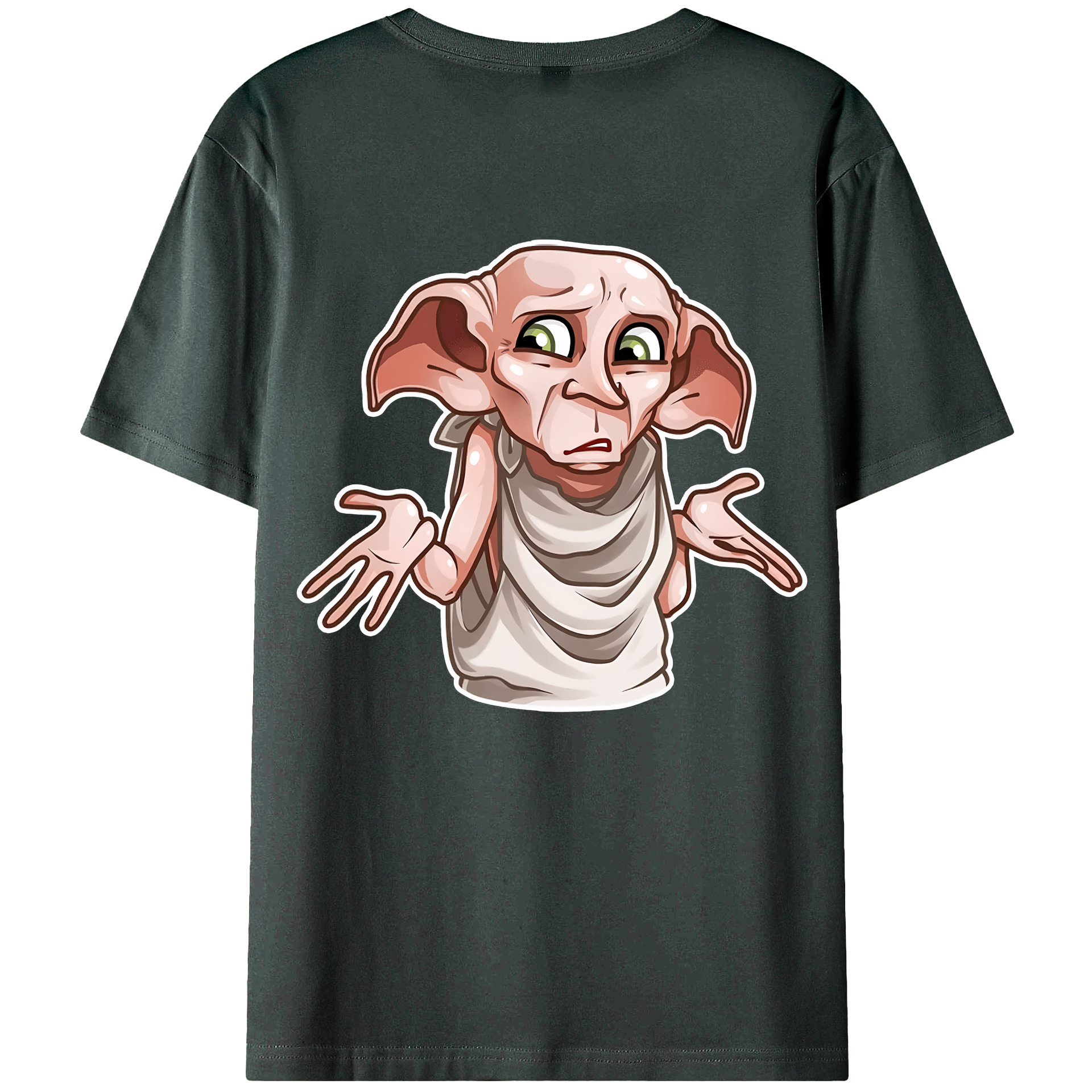 （画像用） Harry Potter ハリー・ポッターシリーズ 綿100％ メンズ半袖Tシャツ（バックプリント） 通気性